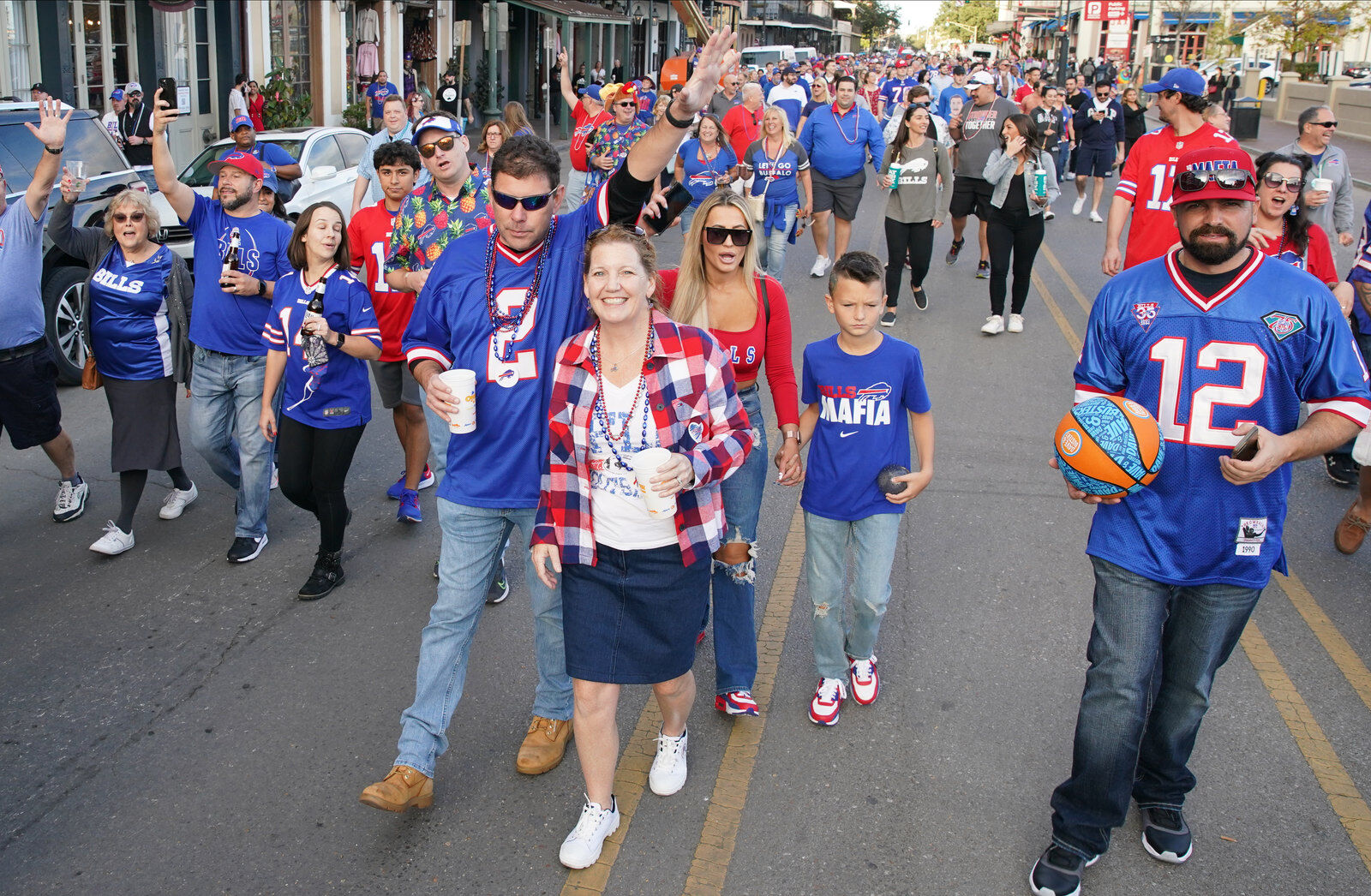 Buffalo Bills packers of NOLA Takeover Parade